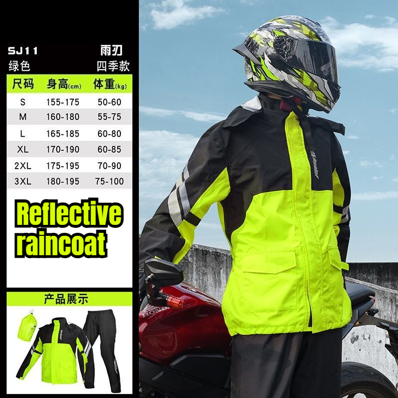 Motorcycle Gear Rain - Motorregenpak Split Type Waterdichte rijkleding Full