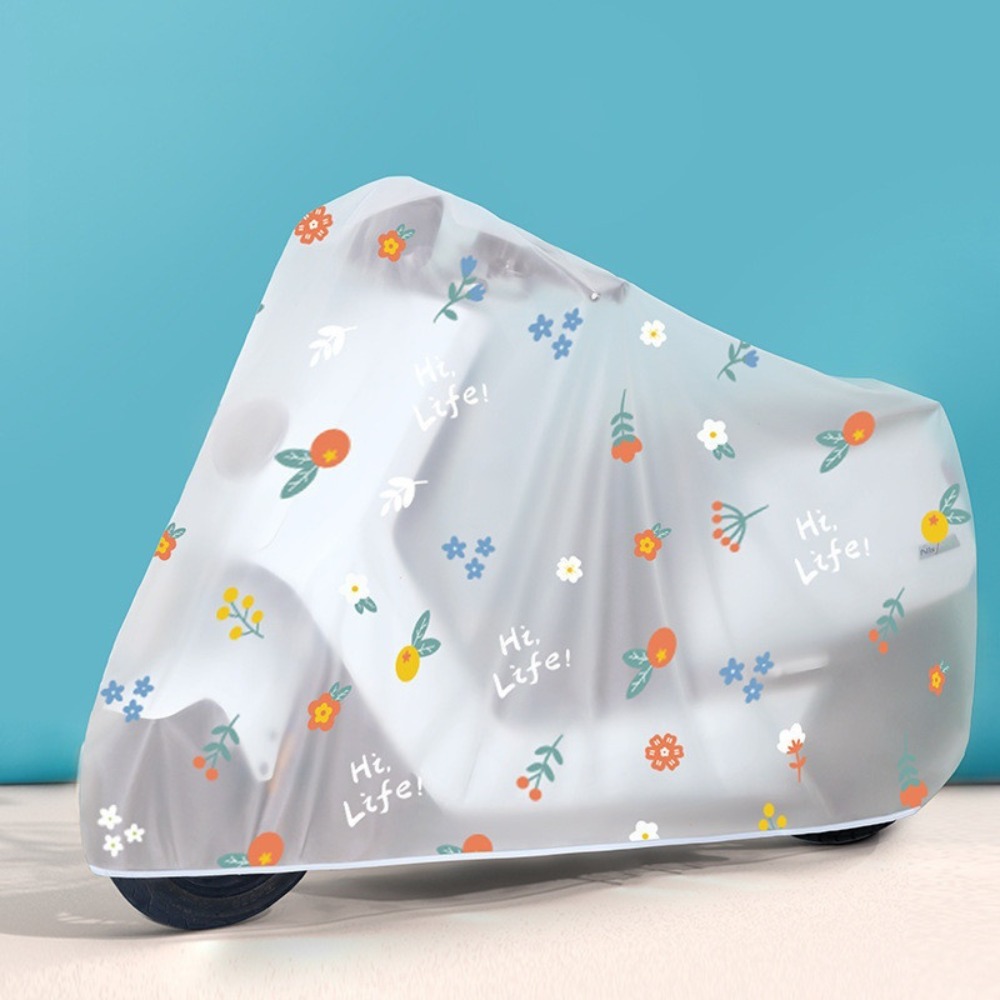 Motorcycle Gear Rain - Duurzame doorschijnende fietsregenhoes Cartoon waterdichte motorhoes