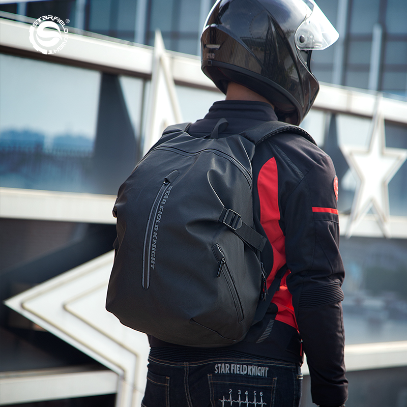 Motorcycle Gear Logo - SFK Motorhelmtas Rugzak met grote capaciteit