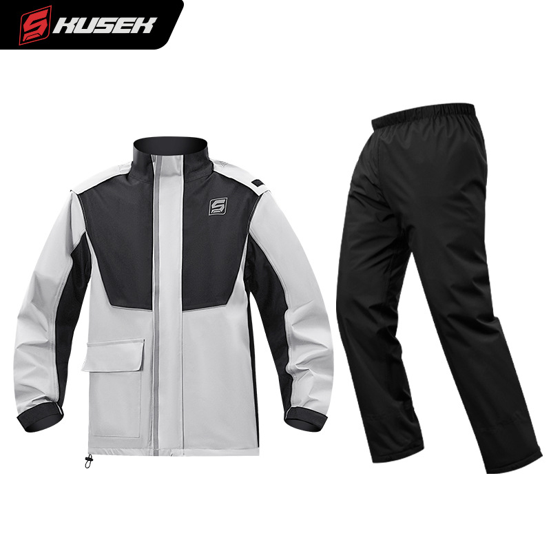 Motorcycle Gear Rain - 2-delig motorregenpak voor volwassenen, waterdichte rijuitrusting