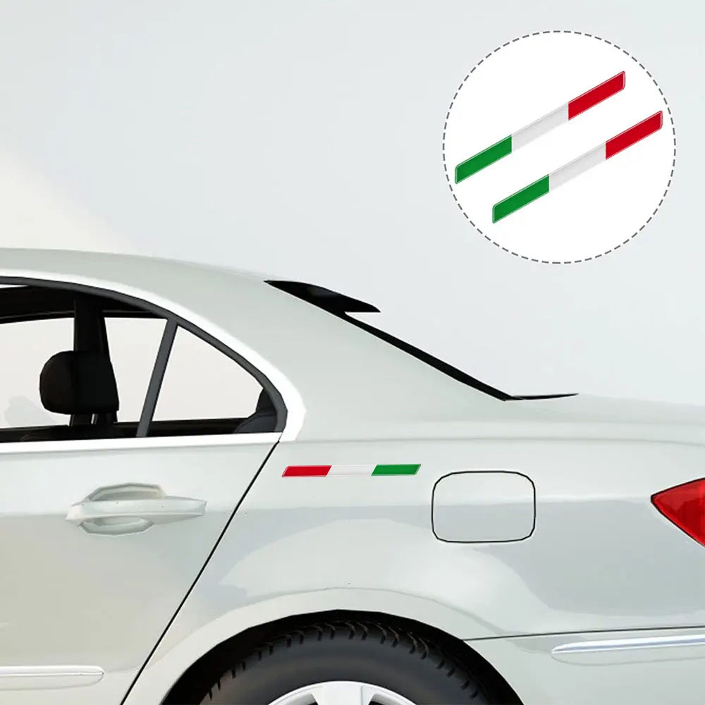 3D Gel Italiaanse vlag autosti - Motorcycle Gear Logo recensie en prijs