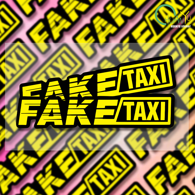 Geel nep taxi logo pvc waterdi - Motorcycle Gear Logo recensie en prijs