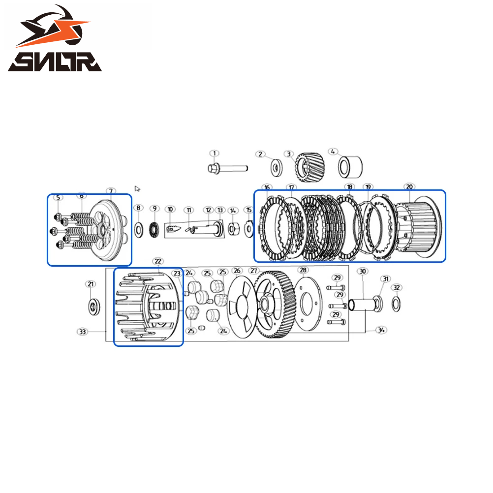 SNOR Motorfiets Koppeling Hub  - Motorcycle Gear Hub recensie en prijs